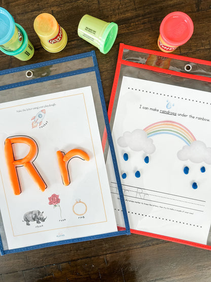 Letters Playdough Mats